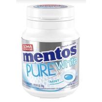 Chiclete Mentos Pure White Menta Sem Açúcar Pote 56g