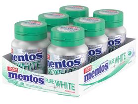 Chiclete Mentos Pure White Spearmint Display com 6 Unidades 56g Chiclete Mentos Pure White Spearmint Display com 6 Unidades 56g