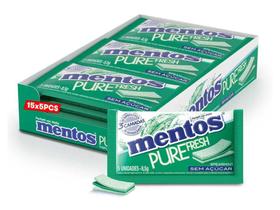 Chiclete Mentos Sem Açúcar Spearmint C/ 15un 127,5g Chiclete Mentos Sem Açúcar Spearmint C/ 15un 127,5g