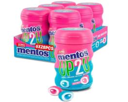 Chiclete Mentos Tutti Frutti/Menta UP2U S/ Açúcar Pote 6un