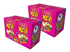 Chiclete Mini Xclé Tutti Frutti C/ 24u - 2 caixas