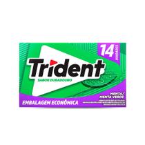 Chiclete Sabor Duradouro de Menta Verde Trident 25,2g