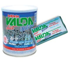Chiclete Tablete Goma de Mascar Valda DIET - Pote com 100 un