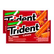 Chiclete Trident Canela 8g Kit com duas unidades