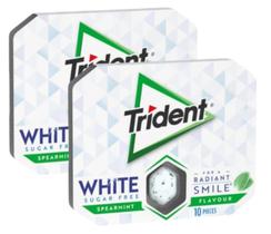 Chiclete Trident Dental Care White Spearmint Importado - 2 un Chiclete Trident Dental Care White Spearmint Importado - 2 un