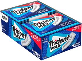 Chiclete Trident Max Hortelã Display com - 14 Pacotes 16,5g Chiclete Trident Max Hortelã Display com - 14 Pacotes 16,5g