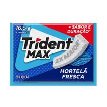 Chiclete Trident Max Hortelã Fresca 16,5 gramas