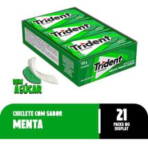 Chiclete Trident Menta 8g com 21 unidades - Mondelez
