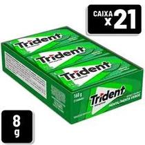 Chiclete Trident Menta Envelope 8g Caixa c 21 un