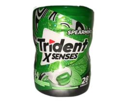 Chiclete Trident Menta Spearmint X Senses Pote 54g C/28u