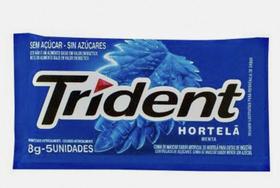 Chiclete Trident sabor hortelã 5unid 8gr Chiclete Trident sabor hortelã 5unid 8gr