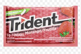 Chiclete Trident sabor morango 5 unidades 8gr