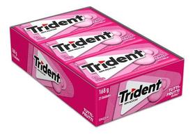 Chiclete Trident Tutti Frutti 8g com 21 unidades - Mondelez Chiclete Trident Tutti Frutti 8g com 21 unidades - Mondelez
