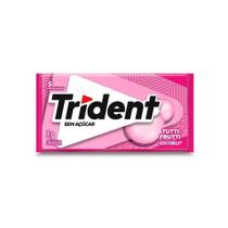 Chiclete Trident Tutti-Frutti Sem Açúcar 8g - Embalagem com 5 unidades