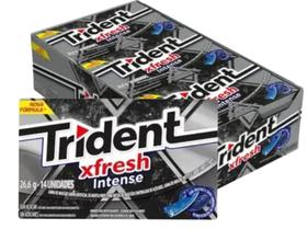 Chiclete Trident XFresh Intense14s C/ 12unid 302,4g