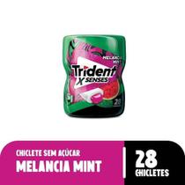 Chiclete Trident XSenses Melancia Mint Sem Açúcar Garrafa 54g Chiclete Trident XSenses Melancia Mint Sem Açúcar Garrafa 54g