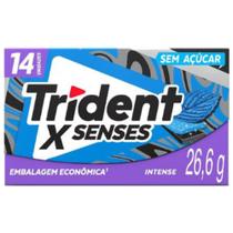 Chiclete XSenses Intense 26,6g Embalagem Econômica 14 Unidades Trident