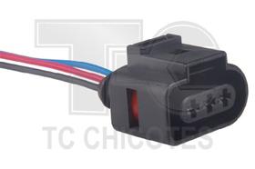 Chicote 03 vias, motor eletroventilador volkswagen up, sensor de rotação vw gol, fox, golf 1031173