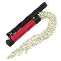 Chicote 04 Tiras de Pérolas Vermelho 25cm Brasil Fetiche - Sexshop Chicote 04 Tiras de Pérolas Vermelho 25cm Brasil Fetiche - Sexshop