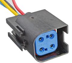 Chicote 04 vias, da sonda ford fiesta, porta femea, terminal 1,6mm 1041075