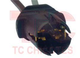 Chicote 2v do soquete do globo optico base de vidro adaptação soquete lâmpada pingão 5w 1021673