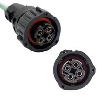 Chicote 4 Vias Modulador do Abs Sensor Pressão Oleo Sensor Temperatura Pressao E Temperatura Do Oleo Volv SC Ivec MB VW Cabo 1,00Mm
