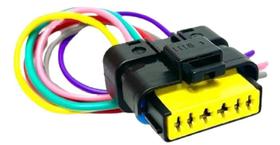 Chicote 6 vias bba combust ducato injeção eletrônica porta femea terminal 2,8mm, diversos 1061511