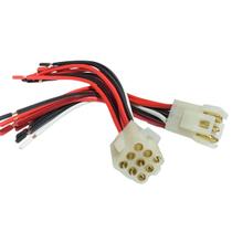 Chicote 9 vias com terminais encaixe plug tomada soquete