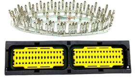 Chicote 90 vias kit conector term módulo injeção clio sandero scenic siemens sirus 32 9901107