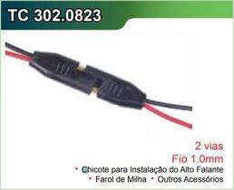 Chicote Alto Falante Farol de Milha Acessórios 2 vias 1.0mm