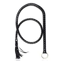 Chicote CALIDAKA, traje preto de material sintético, equitação, 120 cm