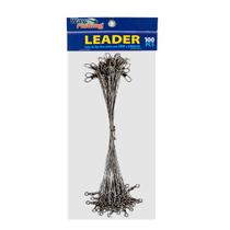 Chicote Castor Encastoado Leader Way Fishing Snap e Girador Nickel Nº 9 100 UN