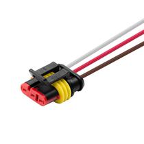 Chicote com Conector 3 Vias Selado Tyco 15 cm Sinalsul Chicote com Conector 3 Vias Selado Tyco 15 cm Sinalsul