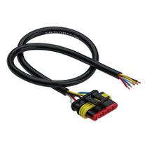 Chicote com Conector 5 Vias Tyco 50 cm Sinalsul