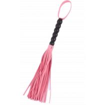 Chicote com Tiras de Camurça com Cabo Escalonado Rosa Chicote com Tiras de Camurça com Cabo Escalonado Rosa