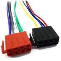 Chicote Conector Iso Fêmea Universal 16 Vias Som Radio Carro Chicote Conector Iso Fêmea Universal 16 Vias Som Radio Carro