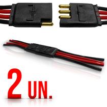 Chicote Conector Plug 4 Vias 4mm Falantes Caixas 2 Unidades Chicote Conector Plug 4 Vias 4mm Falantes Caixas 2 Unidades