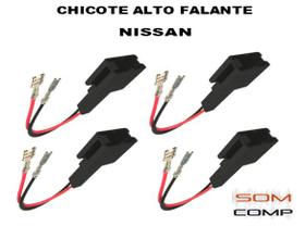 Chicote Conector Plug Alto Falante Nissan C/4 Unidades