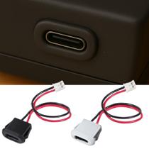 Chicote Conector Usb Tipo C Fêmea Alimentação Rabicho 2 Fios