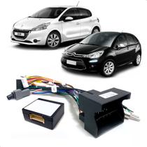 Chicote De Alimentação Multimidia Canbus Citroen C4 2005 até 2014 Peugeot 208 2008 até 2020