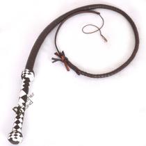 Chicote de couro bovino marrom-escuro LB'S WHIP 1,2 m