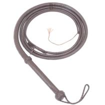 Chicote de couro LB'S WHIP 2,5 m marrom escuro 8 tranças