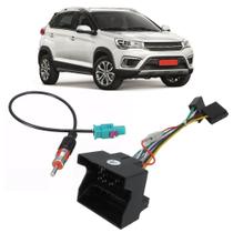 Chicote de Ligação + Adaptador de Antena Chery Tiggo 2 2019 em Diante