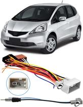 Chicote de Ligação + Chicote Adaptador de Antena Fit 2009 à 2014