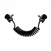 Chicote Eletrico 15 Vias Espiral 5 5Mt 2 Tomadas Macho 15 Polos Bivolt Tensao Ate 1000V Iluminacao Abs Rastreador Ebs