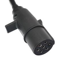 Chicote Elétrico Cavalo Carreta 7 Fios 4,5 Metros Espiral Completo Com 2 Tomadas Móvel - PRADOLUX - IL7005