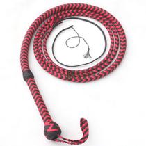 Chicote LB'S WHIP 3,5 m, nylon trançado de 12 fios, vermelho e preto Chicote LB'S WHIP 3,5 m, nylon trançado de 12 fios, vermelho e preto