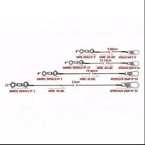 Chicote Leader Castor Encastoado Empate Nº 9 Marine Sports 30un