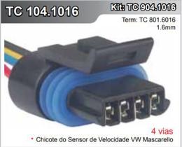 Chicote Módulo Eletrônico HEI GM Atuador Marcha Lenta 4 vias Chicote Módulo Eletrônico HEI GM Atuador Marcha Lenta 4 vias