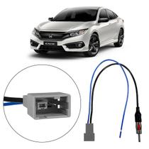 Chicote para Cd Rádio Central Multimídia Dvd Honda Civic Fit New Civic Cvr